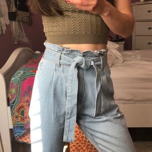 NWT Paperbag Ankle Pants